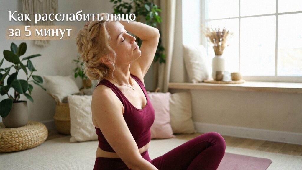 Как расслабить лицо за 5 минут и убрать следы усталости без патчей и льда
