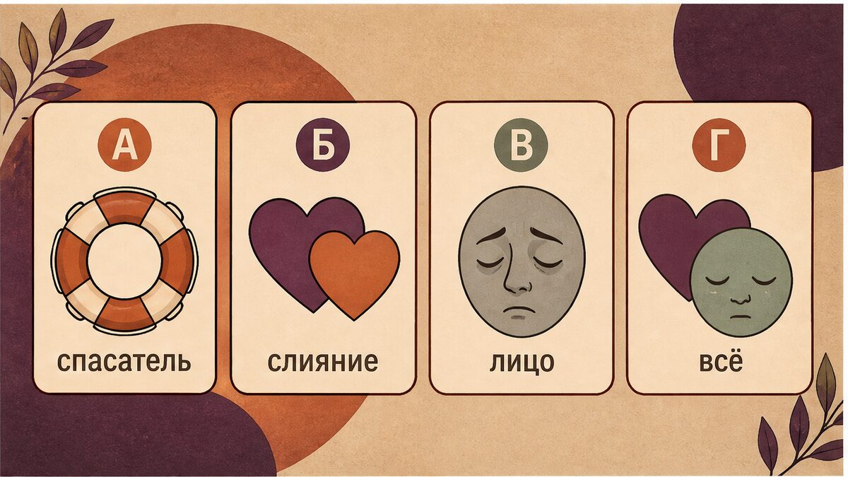 Мини-тест: четыре маршрута — спасатель, слияние, лицо, всё сразу